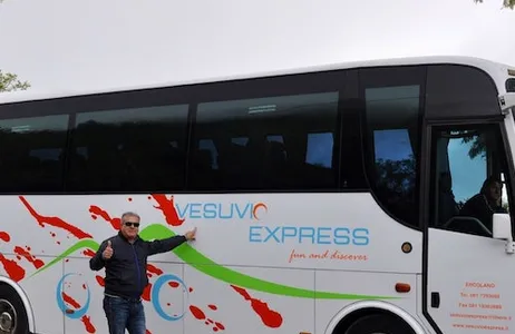Ercolano Ticket Vesuvio Express: Transporte de ida e volta de Ercolano + Bilhete do Vesúvio