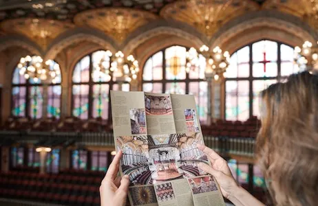 Barcelona Ticket Palau de la Música Catalana: tour autoguiado com brochura