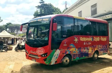 Pompei Ticket Somente transporte: Bilhete de ida e volta em ônibus de traslado de Nápoles a Pompéia