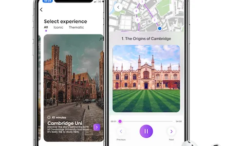 Cambridge Ticket Aplicativo do Guia de Áudio da Cidade de Cambridge para o seu Smartphone