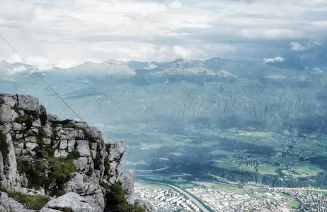 Innsbruck Ticket Teleférico de ida e volta: topo de Innsbruck