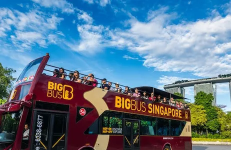 Singapur Ticket Big Bus Singapore: Night Tour by Open-Top Bus