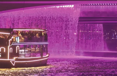 Dubai Ticket Dubai: Cruzeiro Dhow com Jantar + Show nas Fontes