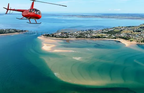 Melbourne Ticket Voo de helicóptero de 12 minutos: Phillip Island, Rhyll, Cowes e Circuito do Grande Prêmio