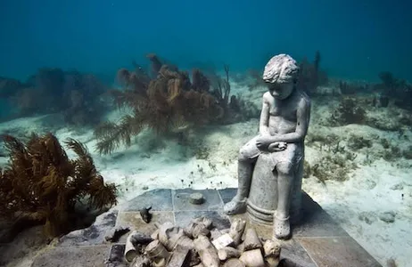 Cancún Ticket Museu Subaquático de Punta Nizuc: mergulho com snorkel + barco com fundo de vidro