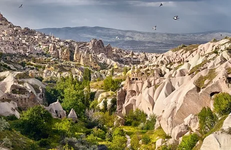 Nevşehir Ticket Excursão ao pôr do sol no vale vermelho da Capadócia com show de luzes Zelve Mapping
