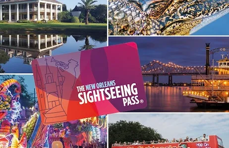 New Orleans Ticket Passe de um dia para passeios turísticos em Nova Orleans