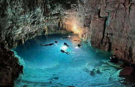Bonito Tour Diving in the Mimoso Cave in Bonito without transportation