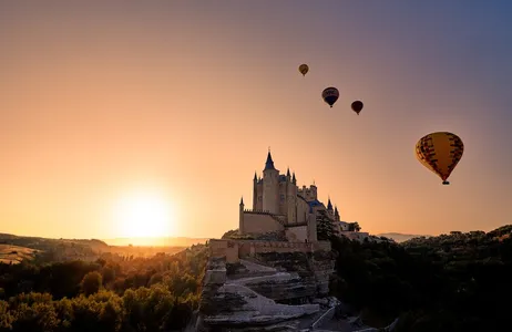 Espanha Tour Paseo privado en globo aerostático en Segovia