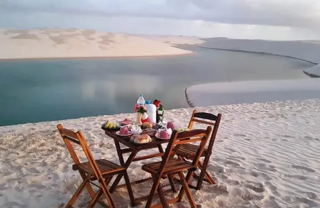 Atins Tour Café da manhã nos Lençóis Maranhenses com ida e volta de Atins