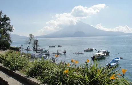 Guatemala Tour Excursãode de um dia a Panajachel e Lago Atitlan com barco para Santiago