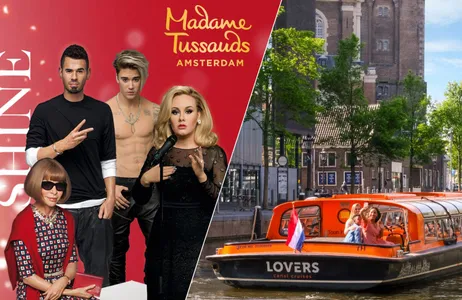 Amsterdam Ticket Madame Tussauds and 1-hour canal cruise