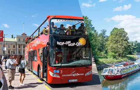 Stockholm Ticket Ônibus e barco hop-on hop-off RED Sightseeing