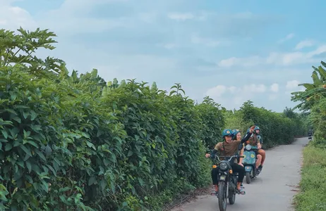 Hanoi Tour Hanoi City and Street Food Half-Day Tour on a Vintage Motorbike