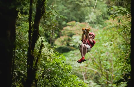 San José Tour Aventura de tirolesa em San Luis saindo de San José
