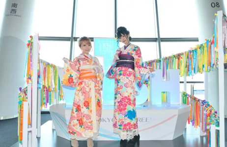 Tokio Tour Ingresso combinado Tokyo SkyTree (Deck Tembo Galleria Tembo) Aluguel de quimono por 1 dia