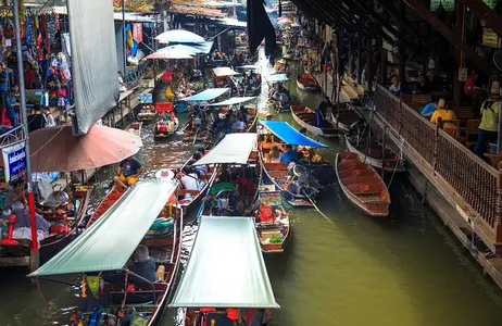 Bangkok Ticket Passeio privado à Ferrovia Mae Klong e ao Mercado Flutuante Damnoen Saduak