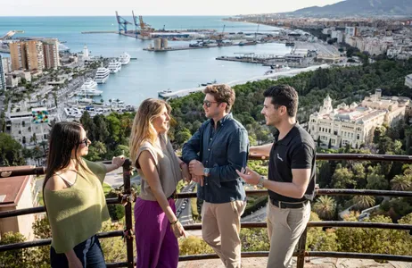 Málaga Tour Malaga Walking Tour, Gibralfaro and Alcazaba Visit with Catamaran Cruise