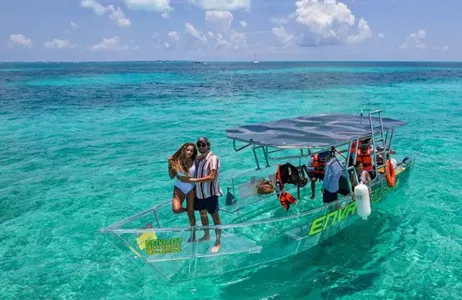 Cancún Tour Transparent Boat Isla Mujeres