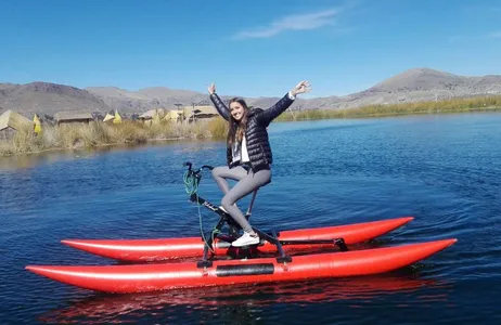 Puno Tour Aquabiking on Lake Titicaca: A unique experience