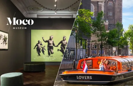 Amsterdam Tour Moco Museum and 1-Hour Canal Cruise