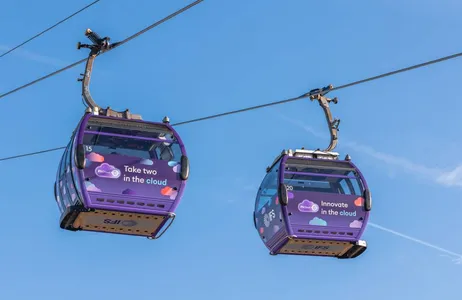 London Tour IFS Cloud cable car and navigation with Thames Clippers