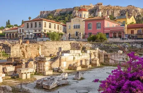 Athens Tour Acrópole - Acesso prioritário e passeio a pé pelo antigo bairro de Plaka