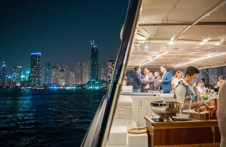 Dubai Tour Dubai Marina Evening Yacht Cruise with BBQ Dinner and Drinks