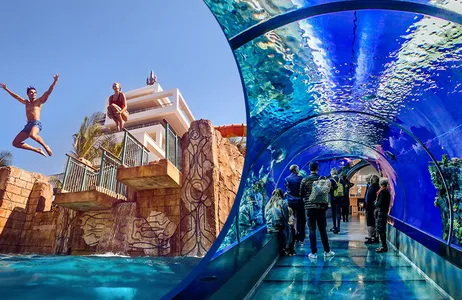 Dubai Tour Parque Aquático Atlantis Aquaventure e Excursão às Câmaras Perdidas com Traslados Privados
