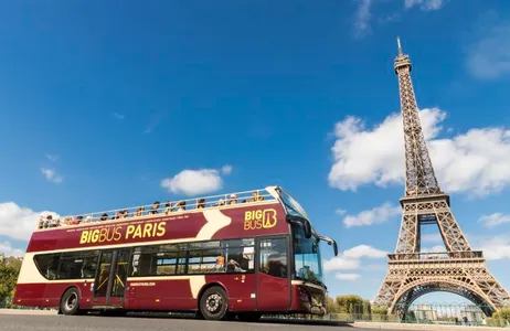 Paris Tour Ônibus turístico Big Bus Hop-on Hop-off - Bilhete Paris Discover 24 horas
