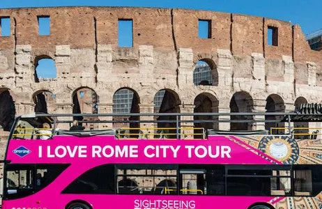 Rome Ticket Eu amo Roma: excursão de ônibus panorâmico hop-on hop-off