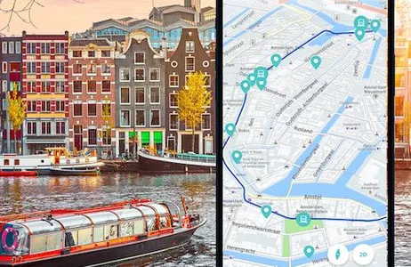 Amsterdam Ticket Amsterdã: aplicativo de guia de áudio da cidade para seu smartphone