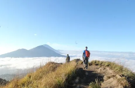 Kintamani Ticket Caminhada ao nascer do sol no Monte Batur e excursão à fonte termal natural