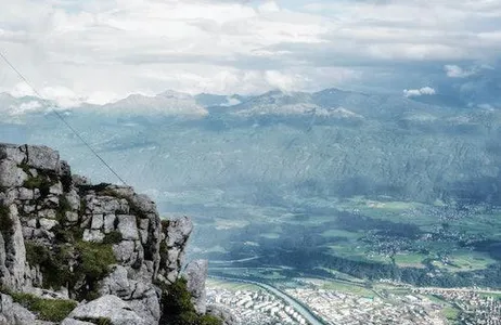 Innsbruck Ticket Teleférico de ida e volta: topo de Innsbruck