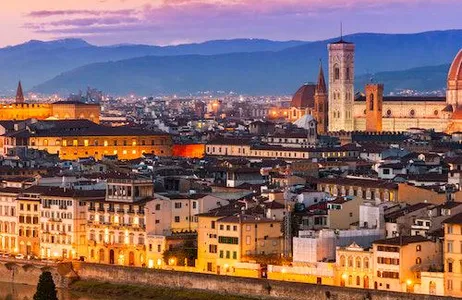 Florence Ticket Excursão noturna de bicicleta elétrica da Piazzale Michelangelo: grupo pequeno