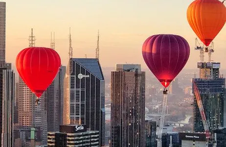 Melbourne Ticket Voo de balão em Melbourne ao nascer do sol e café da manhã opcional com champanhe