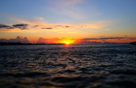 Sunset at Jacaré River Beach