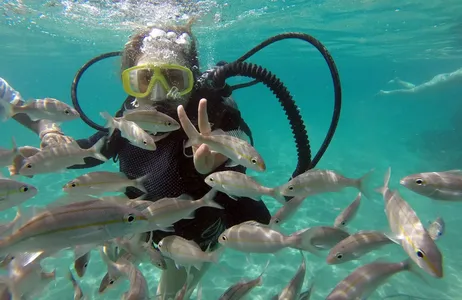 A day at Maracajau beach with diving