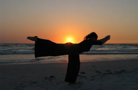 Aula de Yoga ao Por do Sol na Praia de Ostia em Roma