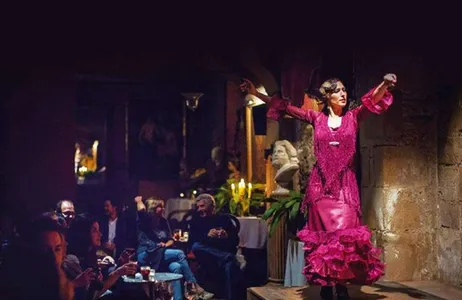 Recorrido a pie por el casco antiguo de Barcelona, ​​espectáculo de flamenco y cena de tapas en el barrio del Born