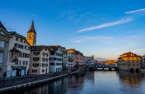 The Swiss mountains and the Mediterranean coast!