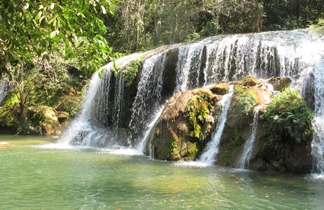 Bonito Tour Estância Mimosa Trail and Waterfalls with transportation - waterfalls