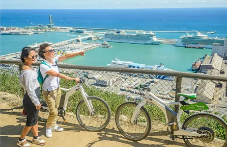 Barcelona Ticket Barcelona 360 eBike with Montjuic Cable Car Ticket and Boat Tour