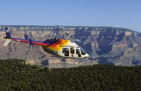 Grand Canyon Helicopter and Flying South, Unique View