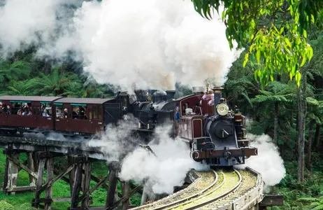 Puffing Billy, Santuário Healesville e Chocolaterie
