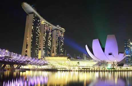 Singapur - Recorrido nocturno por Marina Bay